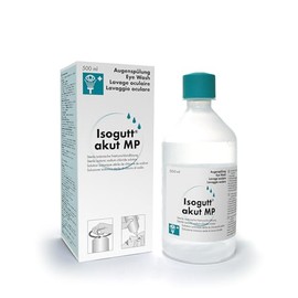 Isogutt akut MP Emergency Eyewash Solution, Eyewash, Isotonic Sodium Chloride Solution, 500 ml