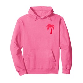 Pink Palm Hoodie for Women's Girls 2025 Pink Palm Pullover Hoodie