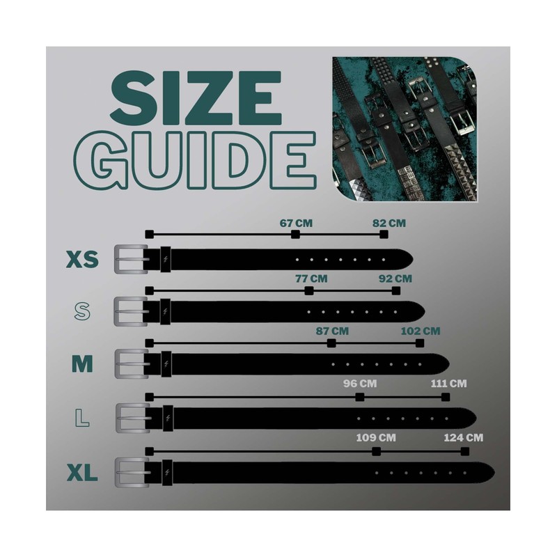 Lowlife Wallace Leather Belt in Black 3D Blue