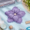 BEUNITONE 4 Sets Flower Crochet Kits for Beginner DIY Floral