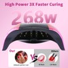268 W UV LED Nail Lamp for Gel Polish with
