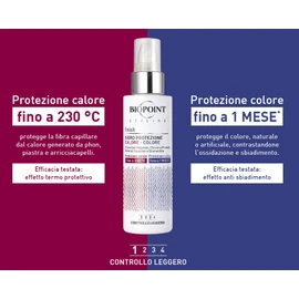 Biopoint Styling Serum zum Schutz von Wärme und Farbe, Schutz bis zu 230 ° vor Hitze des Föhns, Glätteisen und Lockenstab, und Farbschutz bis zu 1 Monat gegen Verblassen, 200 ml