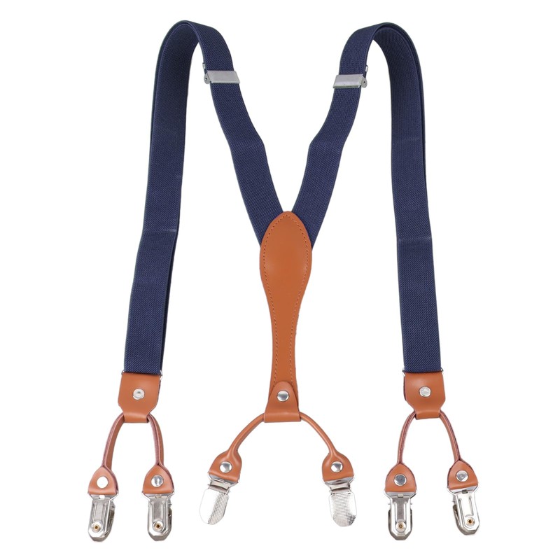 Men's Suspenders, Adjustable Heavy Duty, Elegant Double Layer, Easy Matching,