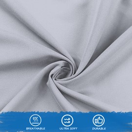 Nap Mat Sheet, 24" x 48" x 4" Fitted Elastic Corners Preschool Day Care Rest Nap Mat Cover, Soft & Breathable Microfiber Baby Sheets for Regalo My Cot Portable Toddler Bed and Joovy Travel Cot, Gray