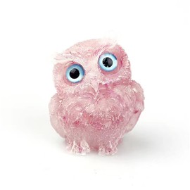 YOOMS-Owl Statue Home Decor, Bedroom, Office, Garden, Bookshelf, Natural Crystal Epoxy Synthetic Owl Statue, Animal YOOMS123 YOOMS11