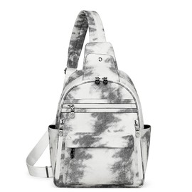 FADEON Sling Bag for Women Large Crossbody Purse Sling Backpack PU Leather Designer Anti Theft Sling Bags 4 RFID Card Slot