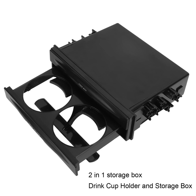 Car Stereo Storage Box, Fydun 2 in 1 Car Radio