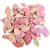 500g Random Iridescent Leaves Ceramics Mosaic Tiles,Making Creative 3 Size