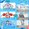FOURDOPLI Toddler Swim Vest, 3-in-1 Adjustable Toddler Floaties Kids 2-7