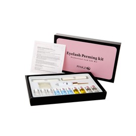 PINKZIO 15 in 1 Premium Eyelash Perm Kit Full Eyelash Lift Kit for Professional Eyelash Lash Extensions and Lash Curling Suitable for Salon, pink