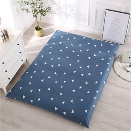 YUDACHU Cotton Cover for Traditional Japanese Floor Futon Mattress, Full Size Washable Zipper Tatami Mattress Cover, Soft Skin-Friendly Futon Covers for Cleaning Replacement…