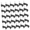 Mikinona 100Pcs Black J Hooks Cable Fixing Clips Durable Wire