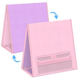 Foldable Felt Board for Toddlers Double Sided Felt Story Board Flannel Board Stories for Preschool Early Learning Interactive Storytelling Interactive Play Wall Hanging Gift for Toddlers Kid(Pink)