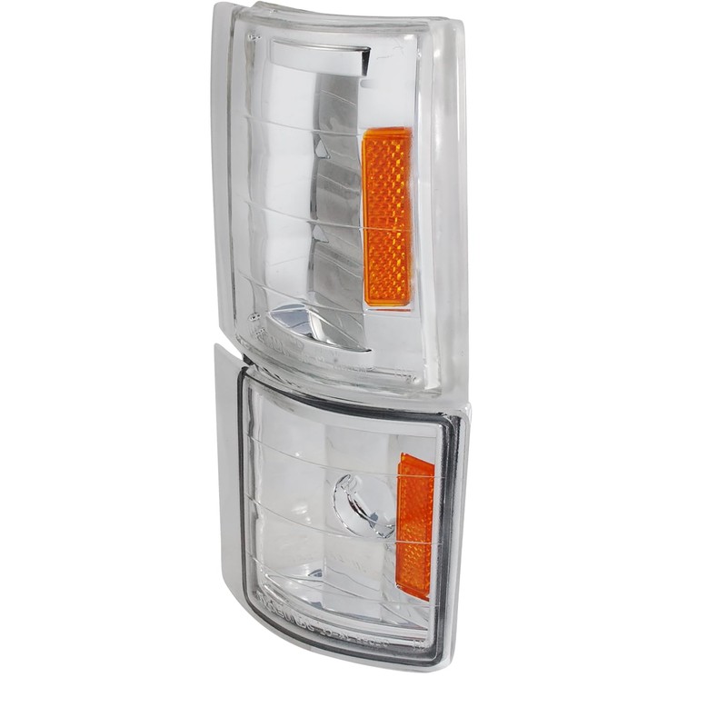 SPEC-D TUNING Chrome Housing Clear Lens 4PC Corner Lights Compatible