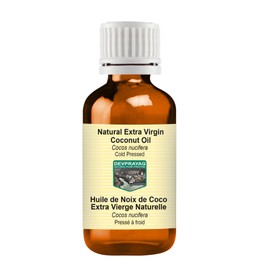 Devprayag Natural Extra Virgin Coconut Oil (Cocos nucifera) Natural Therapeutic Grade Cold Pressed 15ml (0.50 oz)