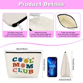 Mom Gifts from Daughter Makeup Bag Best Mom Ever Ideas Gift Cool Mother's Day Gifts from Daughter Cosmetic Bag Birthday Wedding Gift for New Mothers Mother-in-Law Travel Pouch