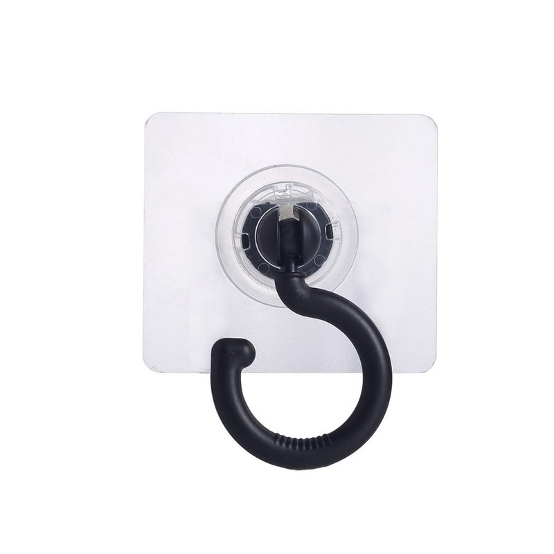 X-SHIYUN 4 Pack 360°Rotating Ceiling Adhesive Hook，Wall Adhesive Hooks，Waterproof Bathroom