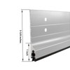 GALOFAY Door Metal Draft Stopper 28 inches Aluminum Mouse Blocker