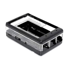 3.2" TFT LCD Transparent Case for Raspberry Pi 2 and Raspberry Pi 3 (Black)