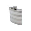 Frascos de licor de calidad superior, Modern Stripe Silver, 236.58ml
