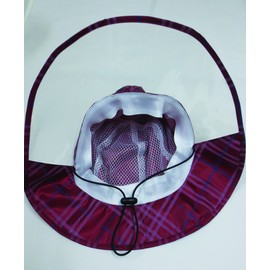 Kawadomi Seisakusho Rain Hat Wine Check 14-0160