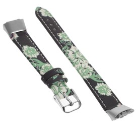 GRIRIW Leather Watch Strap for Smartwatches Printed Replacement Band Comfortable Wristband Compatible Fit Unisex Design Easy to Install