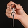 KeyUnity KM13 - Llavero giratorio con anillo en D, llavero