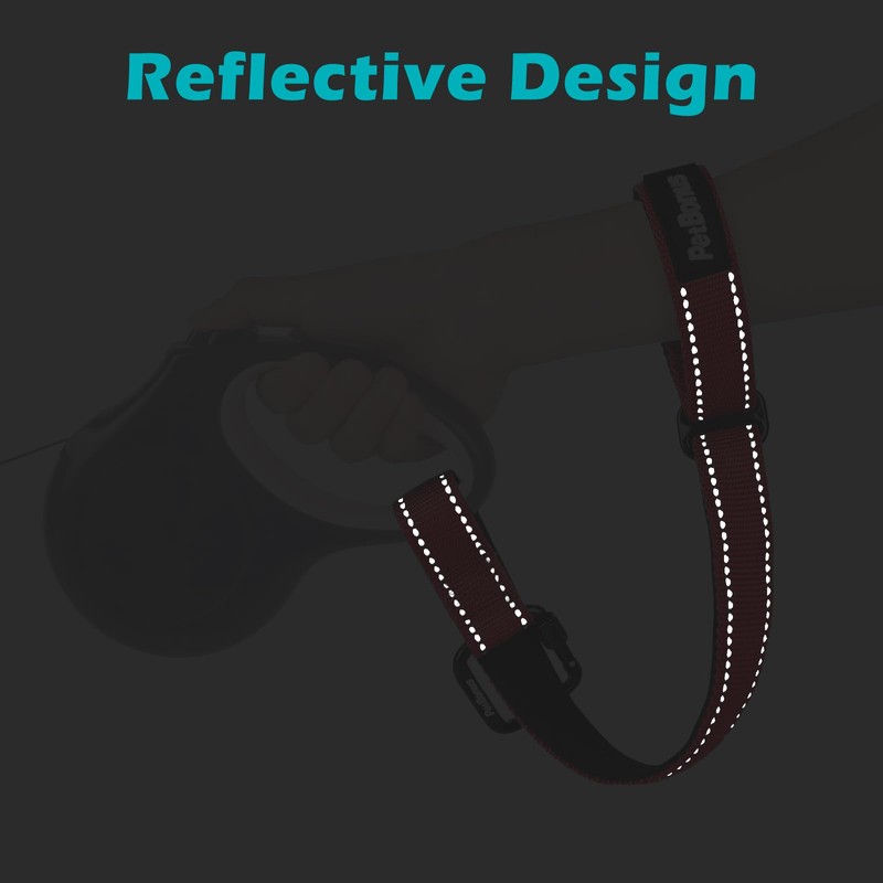 PetBonus Dog Leash Wrist Strap, Safety Strap for Retractable Leash,