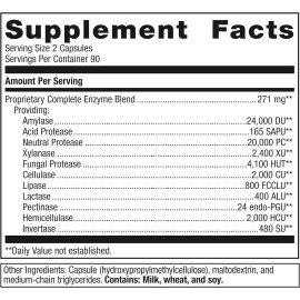 Metagenics - SpectraZyme Complete Enzymes (180caps)