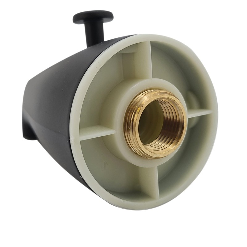 Westbrass E531D-12R-62 5-1/4" Diverter Tub Spout with 1/2" or 3/4"