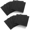 Biaungdo 12 Pack 5 Inch Sqaure Charcoal Filter Replacements, Black