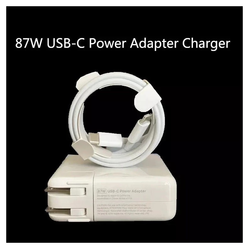 For Apple Original 87W USB-C Adapter Charger for Apple MacBook