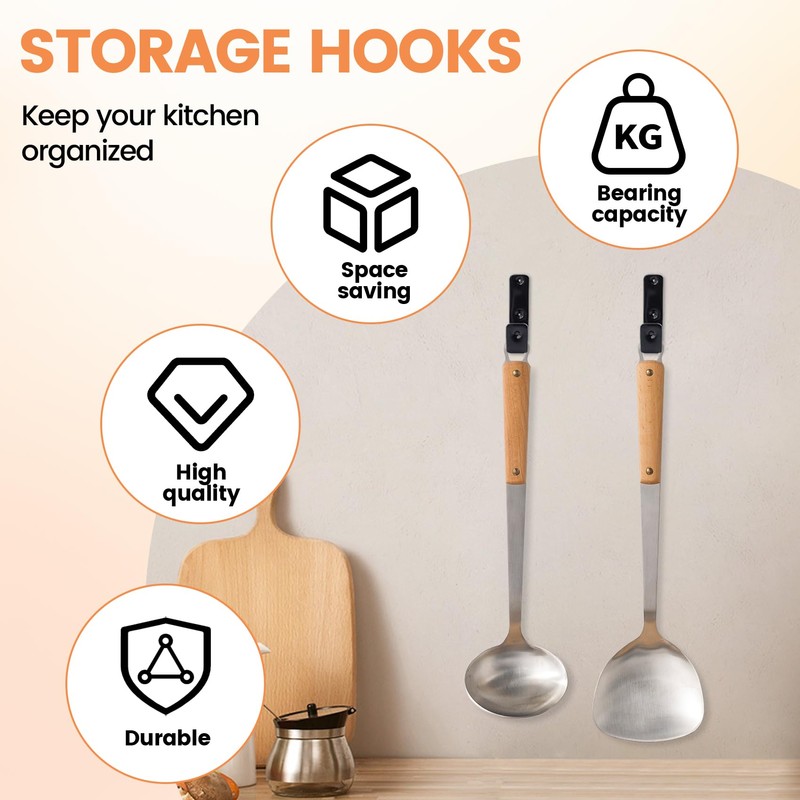 Coshar Heavy Duty Hook Bracket Coated Stainless Steel J Hooks