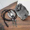 Yjfeshion 2 Pieces Western Cowboy Belt Buckle Bolo Tie Set