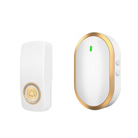 Wireless Doorbell - Doorbell Chime Waterproof, Wireless Door Chime with 2 Receivers and 1 Transmitter, 1000 Feet Long Range with 38 Ringtones and 3 Volume Levels
