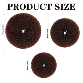 Hair Donuts for Buns Hair Bun Donut Hair Nets for Buns Bun Ring Hair Doughnut Hair Bun Maker Nets Hair Buns for Women Ballet Gymnastics Bun Making