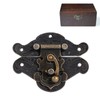 Vintage Latch Hasp Clasp Lock, Antique Bronze Embossing Latch with
