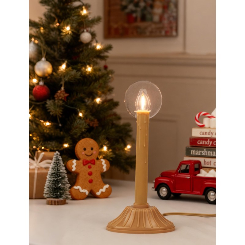 Electric Taper Window Candle Lamps (Set of 2), Plug-in LED