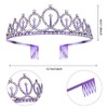 Purple Birthday Queen Sash and Crown Decorations for Women