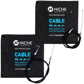 NICHE Push Pull Throttle Cable Set for for Honda XL250R XR250L 17920-KT4-670 17920-KT1-671