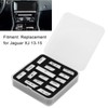 16pcs/Set Air Conditioner Button Switch Cover Silver Replacement for Jaguar