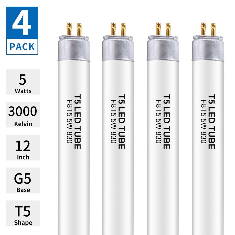 Wesome Lighting 12 Inch F8T5/WW LED Replacement Bulbs, 3000K Warm