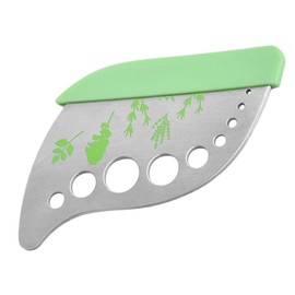 Tabanzhe Stainless Steel Herb Stripper with Safety Lid - 9 Hole Design, Herb Chopper, Kitchen Gadget for Vegetables, Basil, Rosemary, Thyme, Kale, Kale, Mint