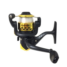 Orludo Fishing Gear Puchi200 QB010100a04n0 Family Fishing Beginners, Easy Fishing, Convenient String for Easy Use, Spinning Reel, Gold, Gold