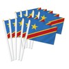 Pack of 25 Congo Handheld Flag, Congo Decor Hand Held