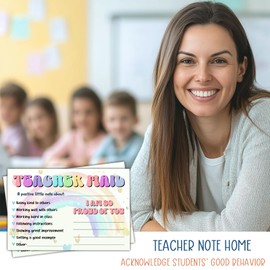 Watercolor Rainbow Teacher Mail Incentive Cards