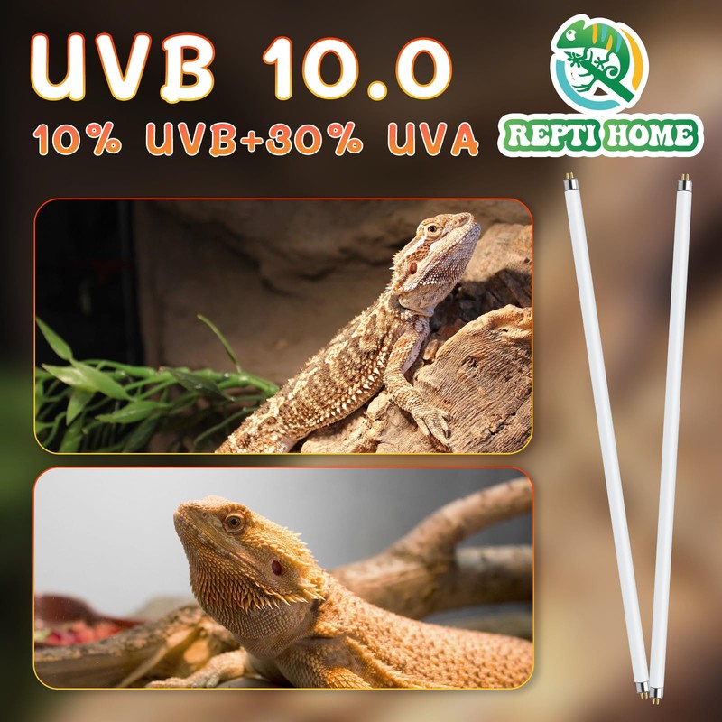 REPTI HOME T5 UVB Reptile Light 24W 10.0,UVA UVB Light