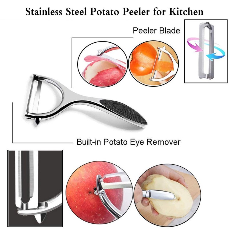 Potato Peelers Vegetable Peeler - Premium Stainless Steel Y-Shaped Rotatable