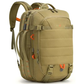 Tolaccea Carry on Travel Backpack, TSA Friendly Flight Approved Laptop Backpack Duffle Bag for Men Women with Dual Laptop Storage for 17.3", USB Charging Port, Business Rucksack 40L-50L Expandable