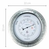 NeXtime Outdoor Barometer, Diameter 22 cm, Metal, Galvanised "Orchid"
